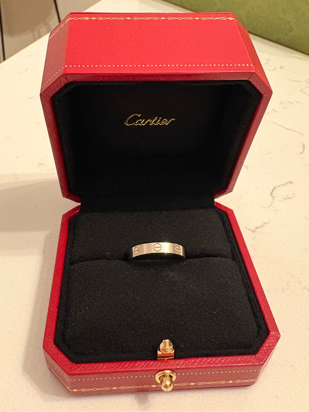 Cartier Love Band in White Gold with original box